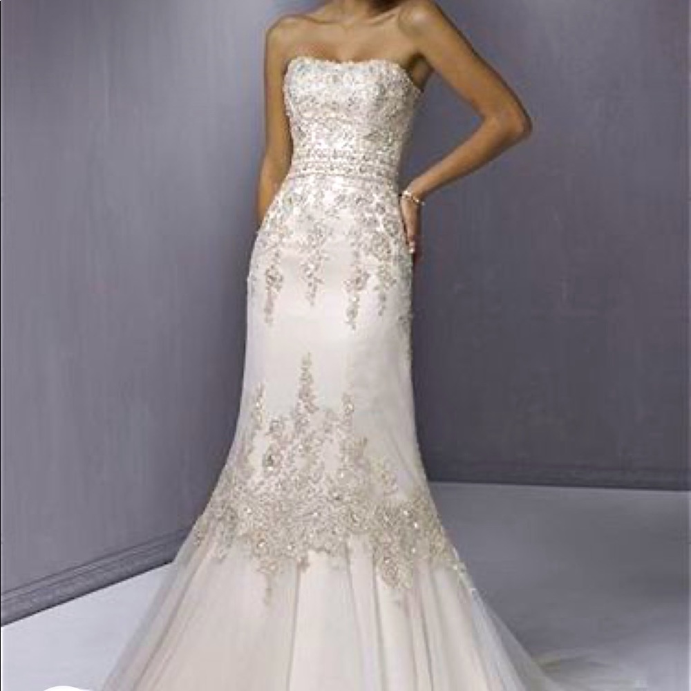 Maggie Sottero Milana Wedding Gown with Veil